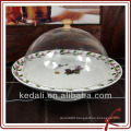 Funny Design Cheap Wholesale Ceramic Porcelain Cake Plate with Cover